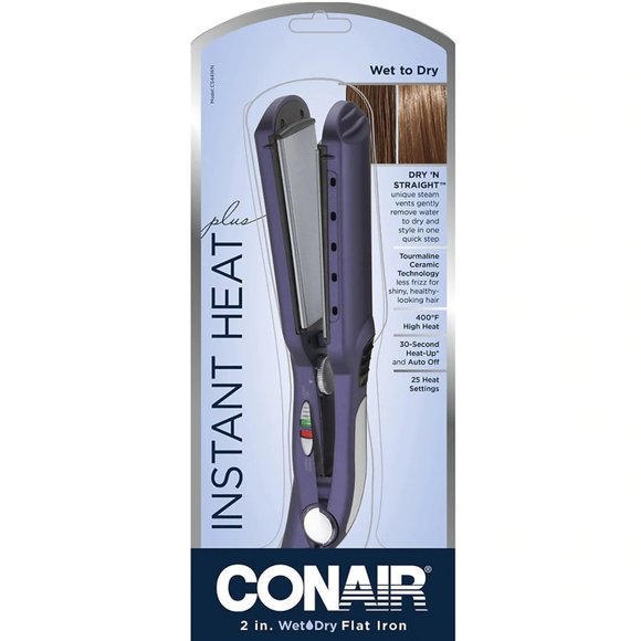 Conair Dry N Straight Tourmaline Ceramic Flat Iron